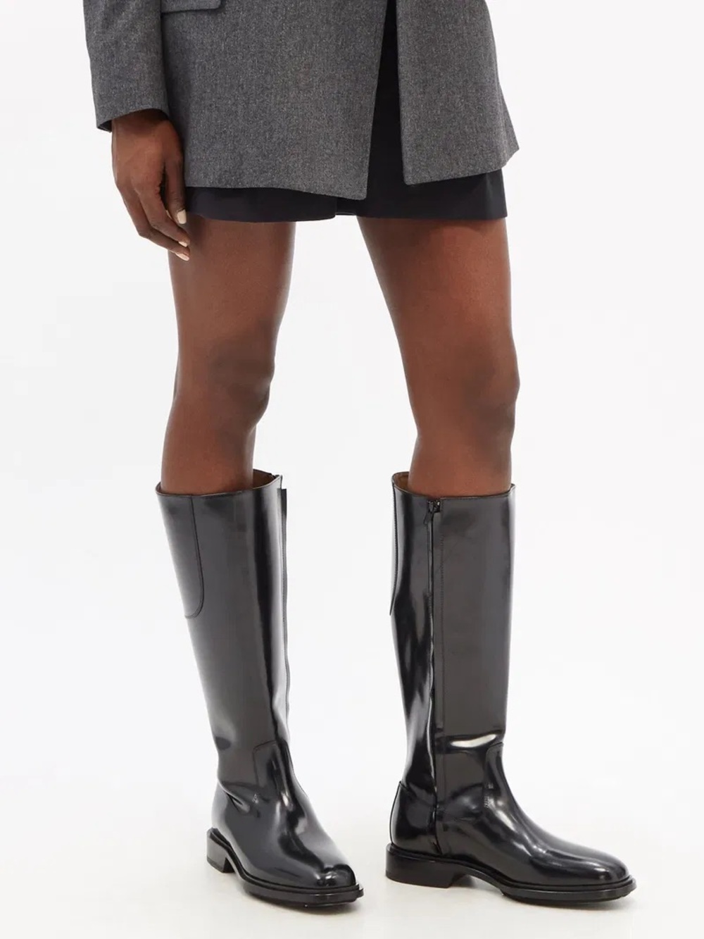 A.P.C. Black Heeled Boots *New Without Tag*
